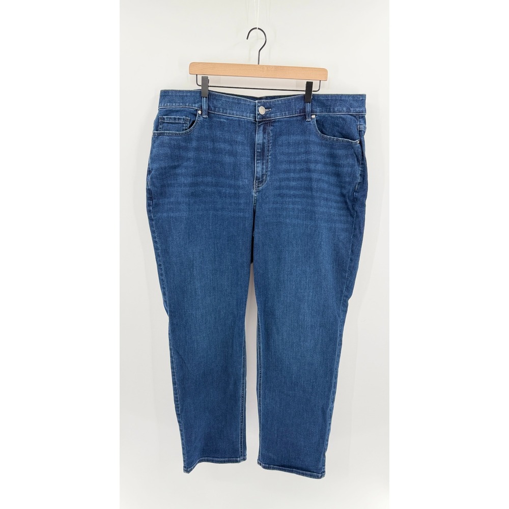 Lane Bryant Womens Plus Size 26 Denim Jeans Straight Leg Medium Wash Classic